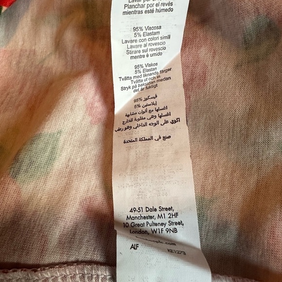 Boohoo Floral Print Frill Shoulder Midi Dress In White/Red Size 12 - Picture 8 of 8